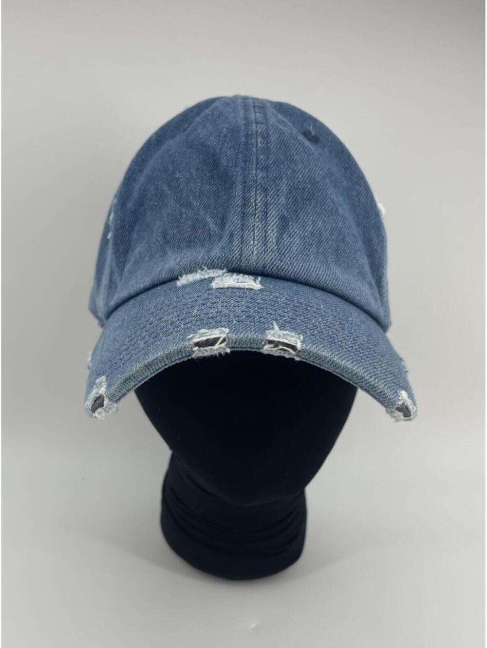 KBETHOS Vintage Distressed Denim Dad Hat Blue Adjustable Cotton Cap Unisex